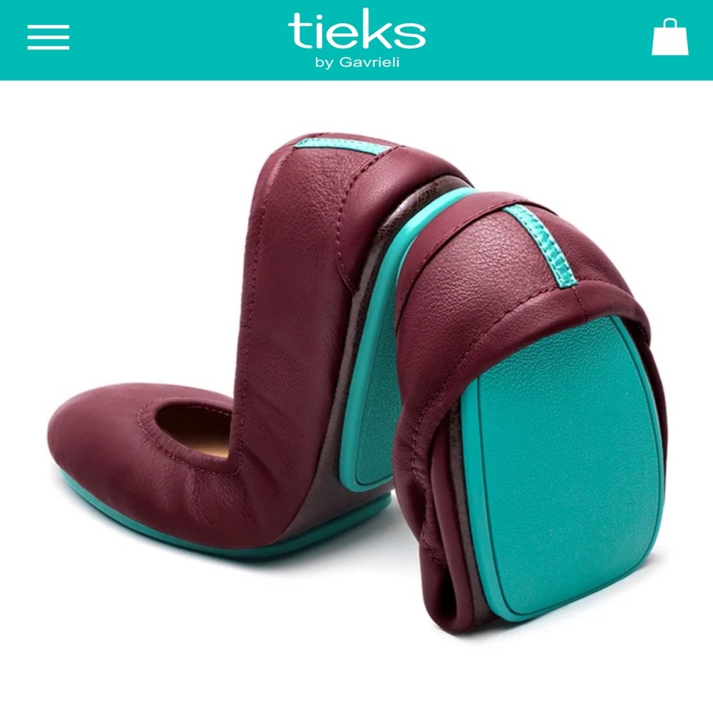 Tieks Burgundy Ballet Flats